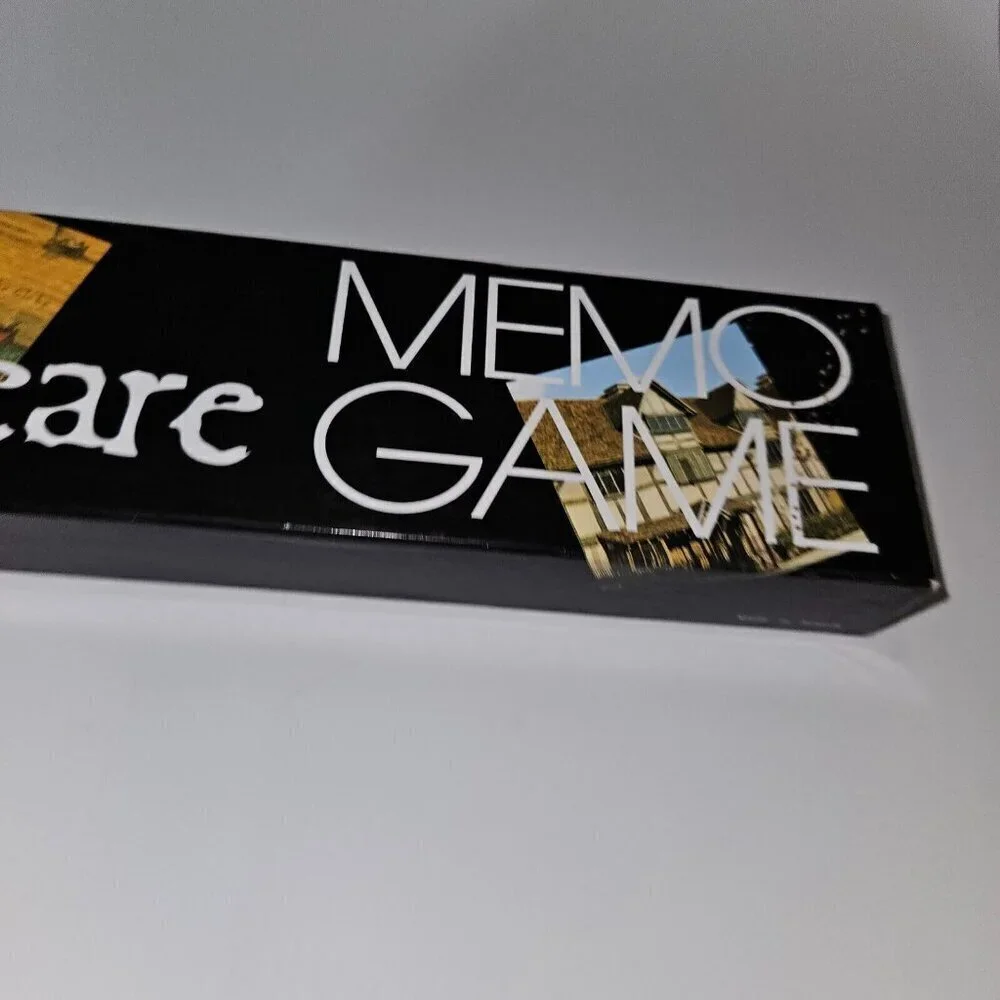 VTG Shakespeare Memo Game Memory Match COMPLETE 72 Cards 1995 Piatnik